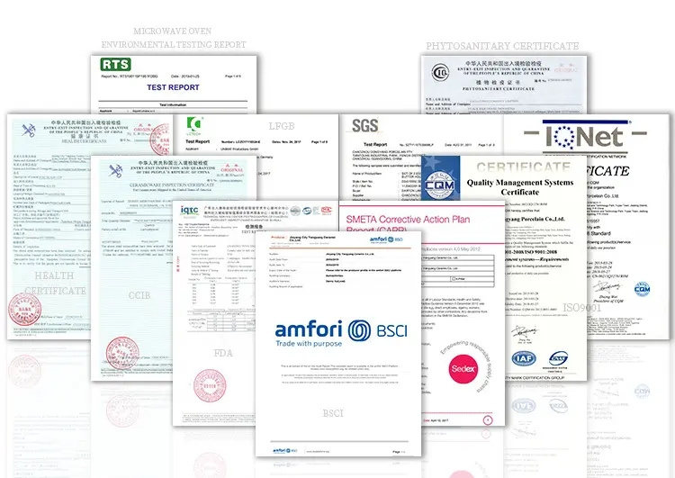 BSCI/SEDEX/SA8000证书